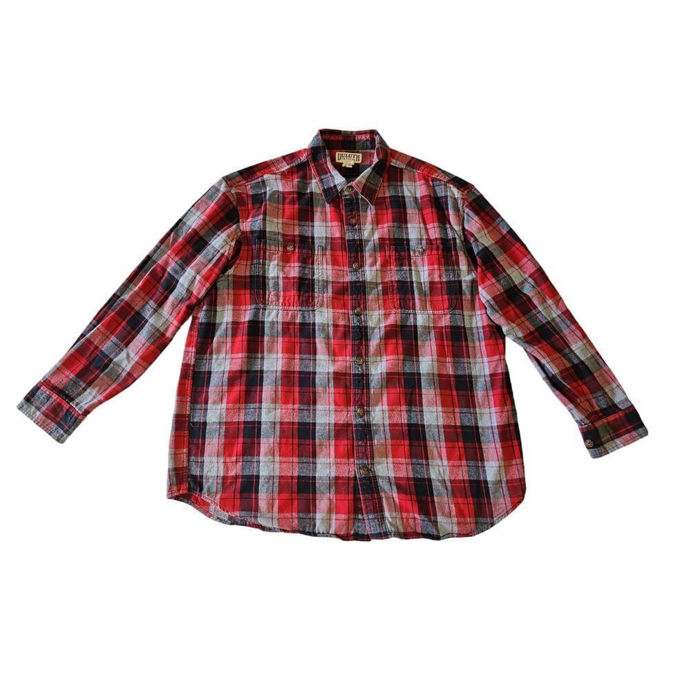 Men's Duluth Trading Co. Long Sleeve Button Down Plaid Shirt Sz XL